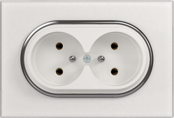 16A 250V~Double French Socket
