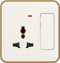 13A 250V~ Multi. socket with switch