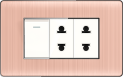 16A 250V 1 switch with 2 socket