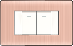 16A 250V 2 gang 1 way switch