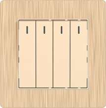 16A 250V 4 Gang 1 Way Switch