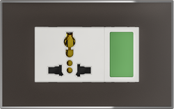 13A 250V Multi.socket with neon light