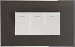 16A 250V 3 gang 1 way switch