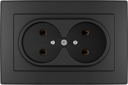 16A 250V~Double French Socket