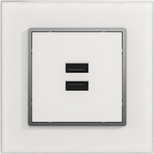 Double USB 2.1A+1A Socket