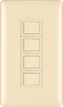 10A 250V 4 gang 1 way switch(big)