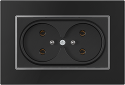 16A 250V~Double French socket