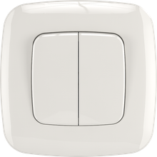16A 250V~2 gang 1 way switch