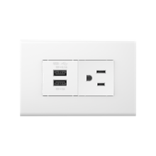 USB（2.1A+1A）&one Amercian style socket