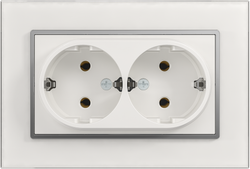 16A 250V~Double German Socket