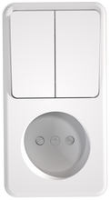 Russian socket with 2 gang switch