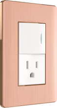 One way switch with one American  style socket