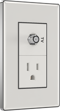 TV Socket + 15A 250V American style socket
