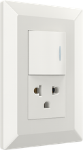 One way switch with one Thailand style socket