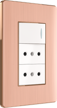 one way switch with two chilean style socket