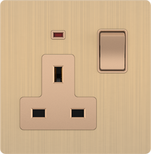 13A 250V 3 Pin Socket with Switch with Neon