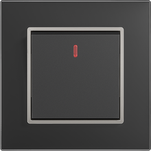 10A 250V~1 gang 1 way switch with light