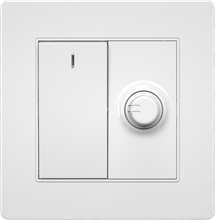 16A 250V 1 Gang Switch with 250W Light Dimmer
