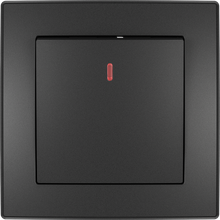 10A 250V~1 gang 1 way switch with light