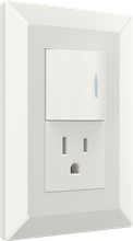 one way switch with one American style socket
