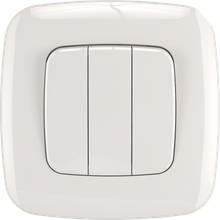 16A 250V~3 gang 1 way switch