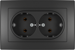 16A 250V~Double German Socket