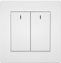 16A 250V 2 Gang 1 Way Switch