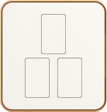 16A 250V~ 3 gang 1 way switch(small)