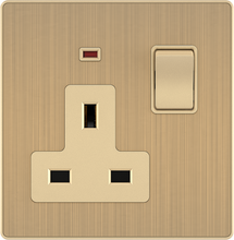 13A 250V 3 Pin Socket with Switch with Neon