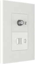 TV Socket + Tel Socket