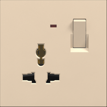 13A 250V~ Multi. socket with switch