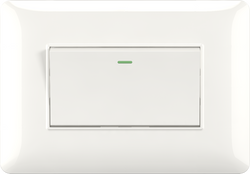 16A 250V 1 gang 1 way switch(72mm)