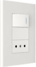 one way switch with one Chilean style socket