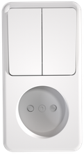 Russian socket with 2 gang switch