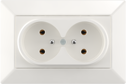 16A 250V~Double French Socket