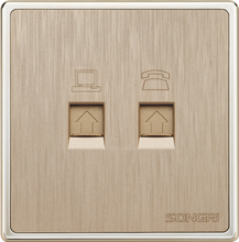 双联电话电脑插座