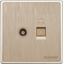 双联电视电脑插座