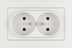 16A 250V~Double French Socket