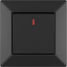 10A 250V~1 gang 1 way switch with light