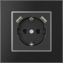 German Socket with 2 USB
