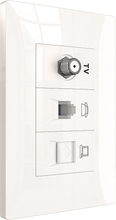 Tel socket + TV socket + Computer socket