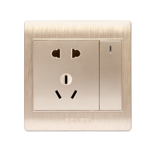 大板单控一开五孔