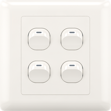 10A 250V 4 gang 1 way switch(small)