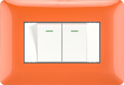 16A 250V 2 gang 2 way switch