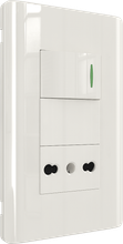 16A 250V 1 Switch with 1 Italian Socket