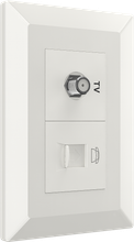 TV Socket + Tel Socket