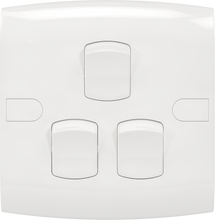 10A 250V 3 Gang 1 Way Switch