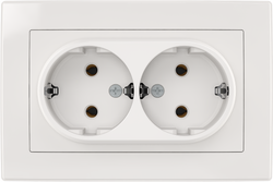 16A 250V~Double German Socket