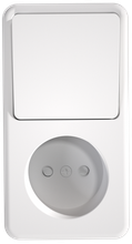 Russian socket with 1 gang switch