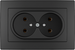 16A 250V~Double French Socket